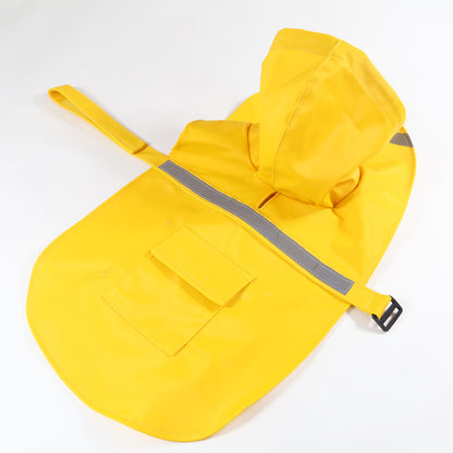 MrFluffyFriend - Imperméable jaune réfléchissant pour chien